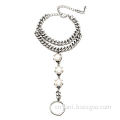 Fashion Pearl Bracelet, Made of Alloy, Customized Designs are Accepted, Nickel- and Lead-free